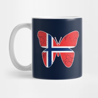 Norway Flag Butterfly Norwegian Norge Family Mug